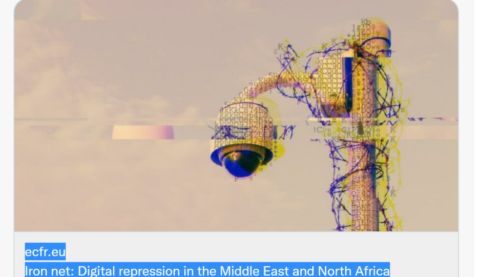 Iron net: China exporting digital repression to MENA - Democracy Digest